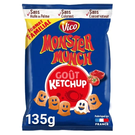 Biscuits apéritifs goût Ketchup