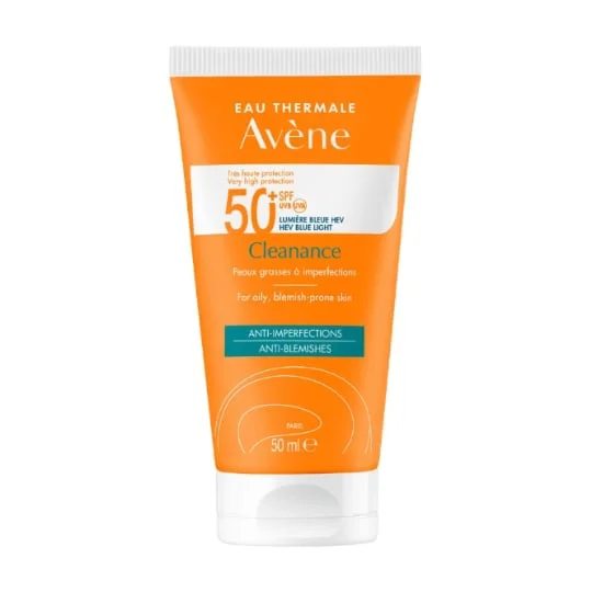Crème Solaire Anti-Imperfections Très Haute Protection 50+ Pour Peaux Grasses À Imperféctions