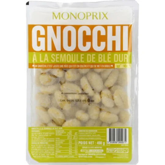 Gnocchi à la semoule de blé dur