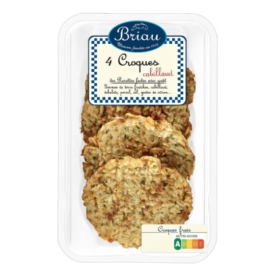 Plat préparé croque cabillaud
