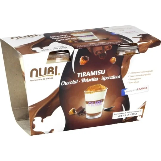 Dessert Tiramisu chocolat noisettes spéculoos