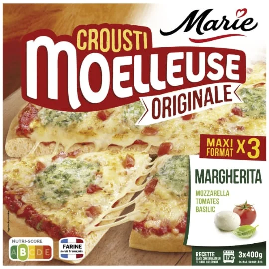 Pizza Crousti Moelleuse Margherita x3
