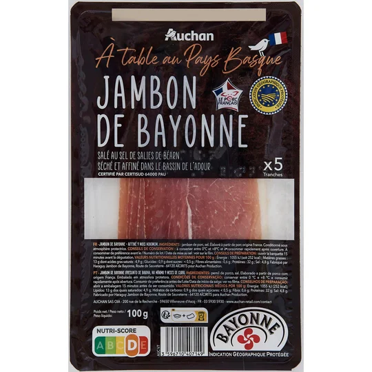 Jambon de Bayonne IGP