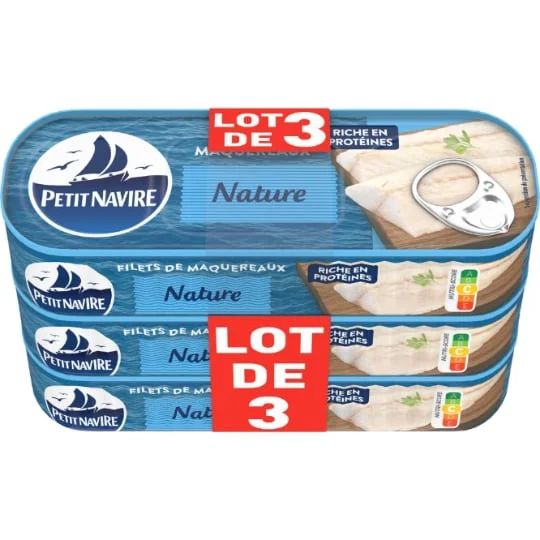 Filet de maquereaux nature
