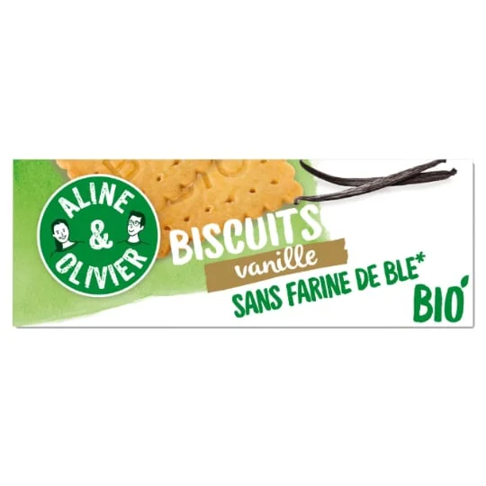 Biscuits aux flocons d'avoine et à la vanille sans farine de blé Bio