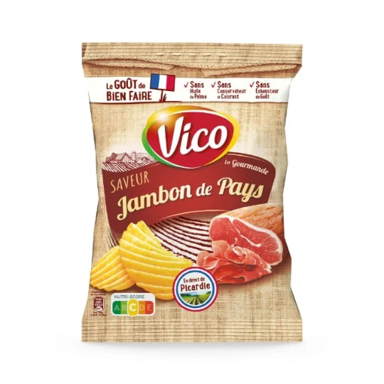 Chips la gourmande saveur jambon du pays
