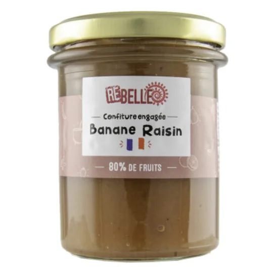 Re-belle Confiture Banane et Raisin