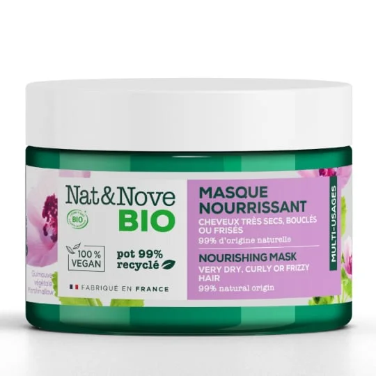 Masque nourrissant bio cheveux très secs frisés