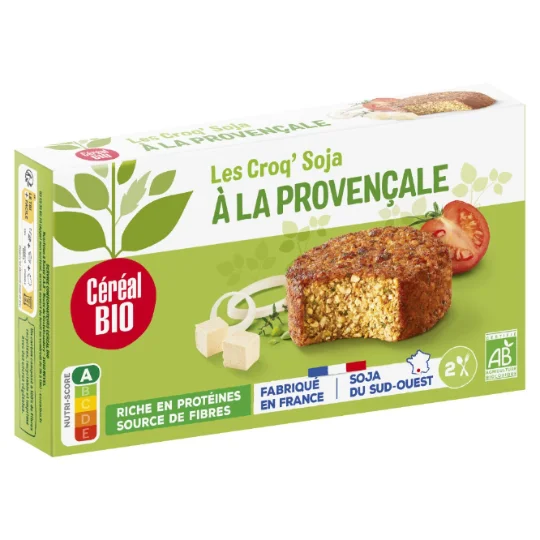 Galettes Croq'soja à la provençale Bio