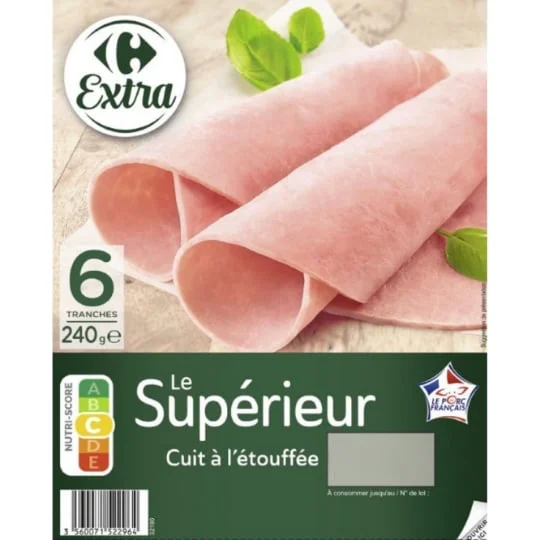 Jambon cuit à l'étouffée