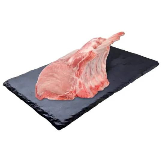 Viande de porc carré avec os sous vide