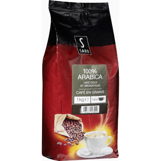 Café grains 100% arabica