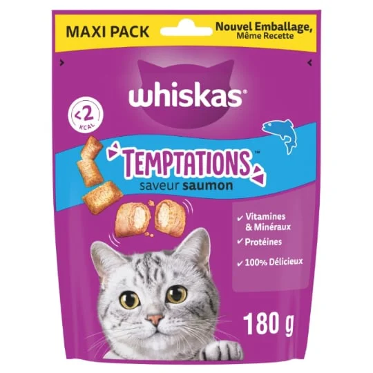 Friandises pour chat saveur saumon maxi pack