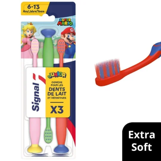 Brosse à Dents Enfants pour 6 - 13 ans Super Mario