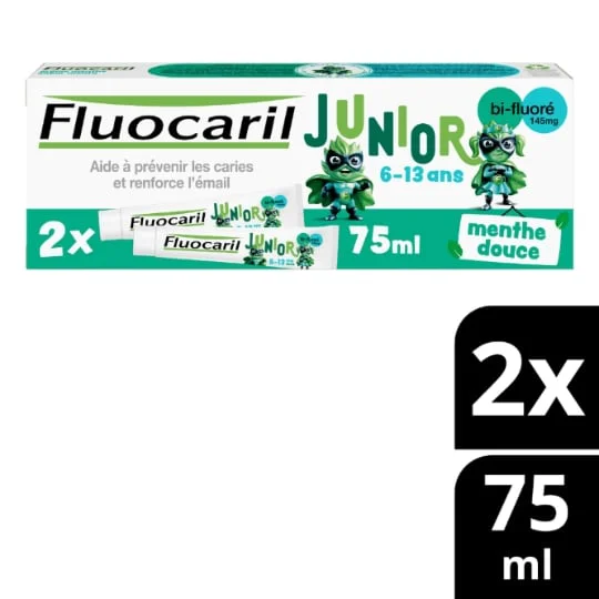 Dentifrice 6 -13 ans Bi-Fluoré à la Menthe Douce