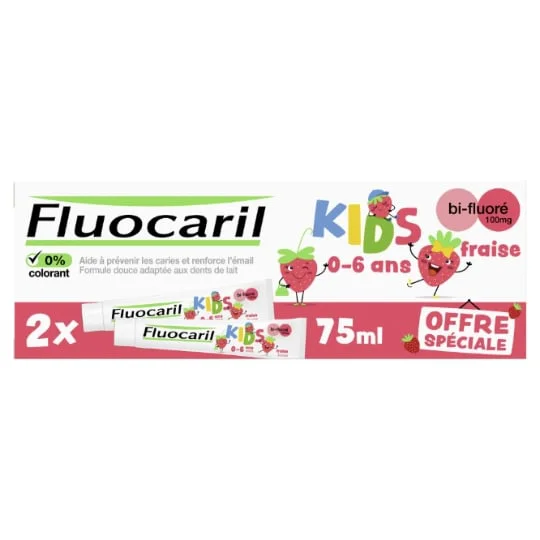 Dentifrice 0 -6 ans Bi-Fluoré à la Fraise