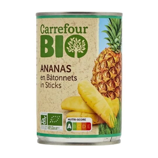 Ananas en bâtonnets