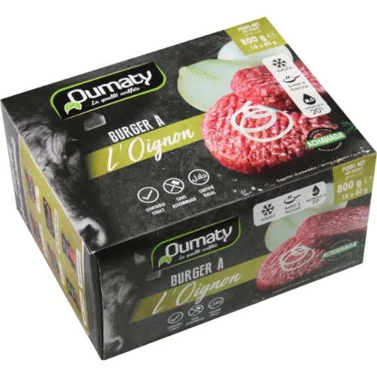 Haché halal Burger à l'oignon