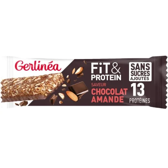 Barre Fit & Protein Saveur Chocolat Amande Sans Sucres Ajoutés