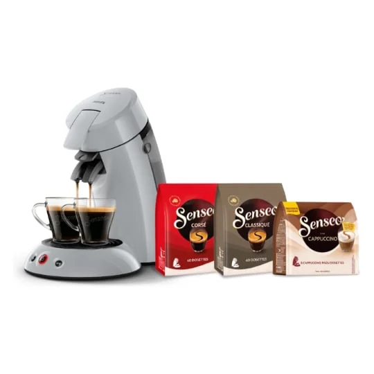 Cafetière à dosette Senseo original HD7806/18 + 88 dosettes incluses