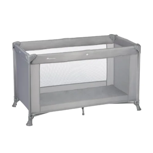 Lit parapluie bébé gris 60 x 120 cm