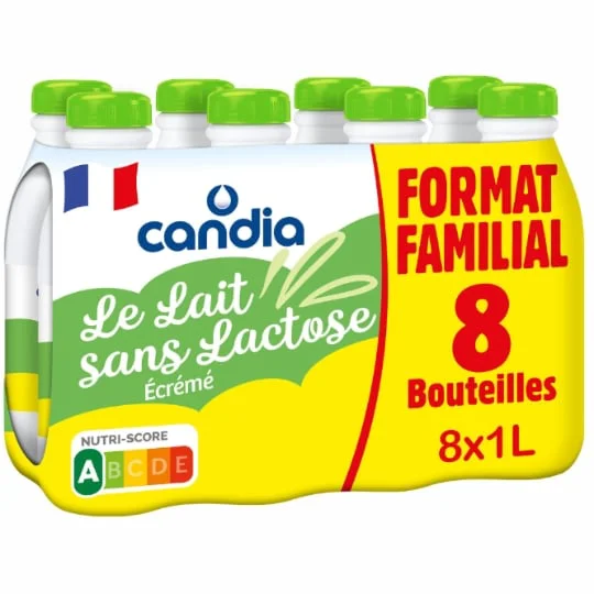 Lait écrémé sans lactose