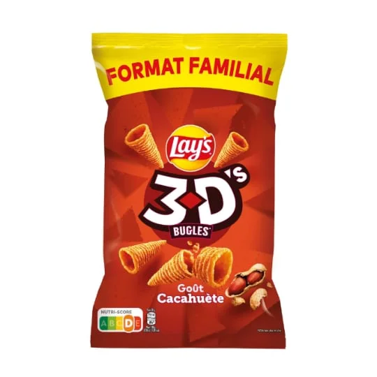 Chips bugles cacahuètes format familial