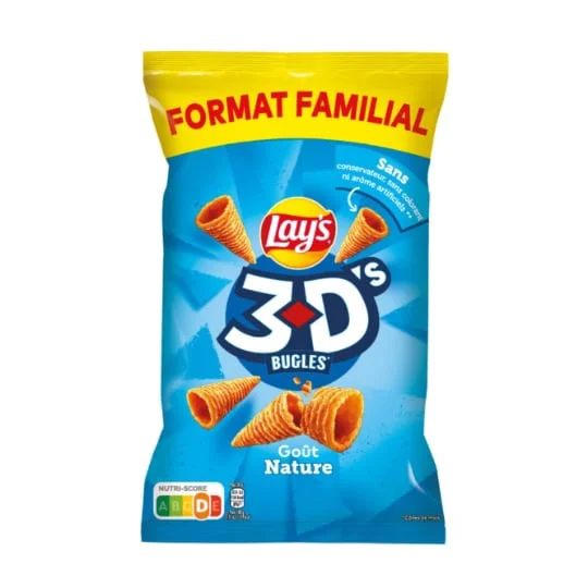 Chips bugles goût nature format familial