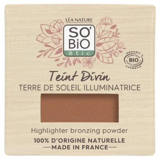 Fond de Teint Poudre Bronzante Terre de Soleil Illuminatrice Doré Medium 15 Teint Divin Bio