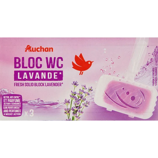 Bloc WC nettoyant fraîcheur lavandes