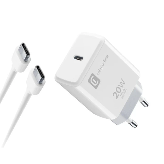 Charge maison USB C pour iPhone 15S 20W - Blanc