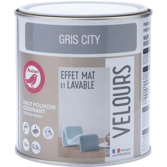 Peinture dépolluante gris city 0,5L