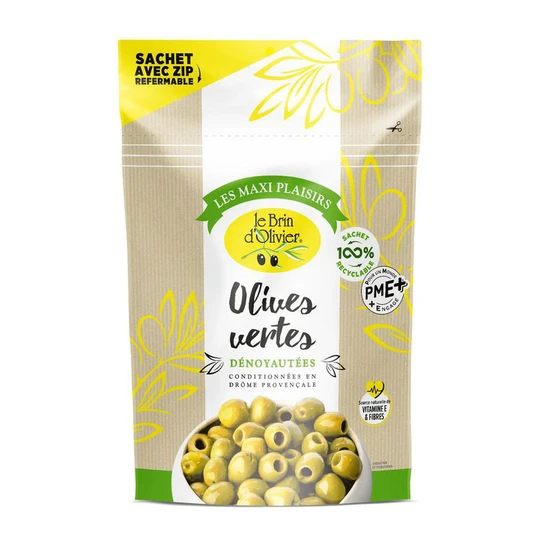 Olives vertes dénoyautées