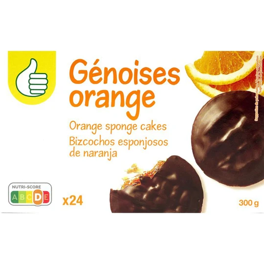 Biscuits génoises orange