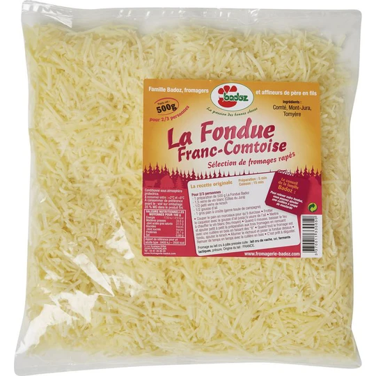 Fromage râpé La fondue Franc-Comtoise