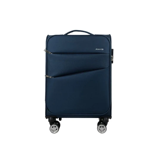 Valise cabine souple bleue foncé Perfeckto 55x35x20cm