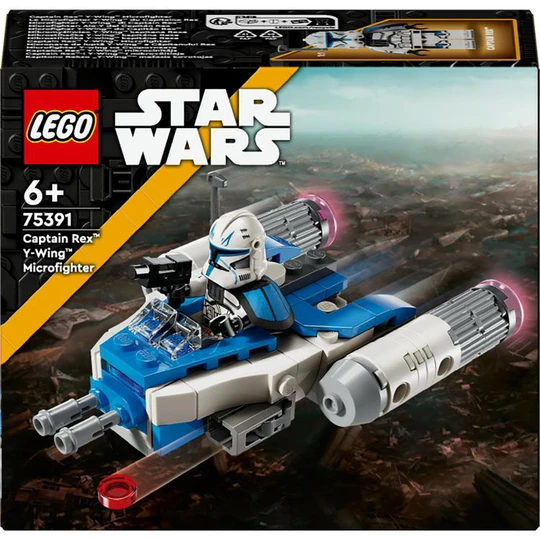 Star Wars 75391 - The Clone Wars Le Microfighter Y-Wing du Capitaine Rex - Vaisseau à Construire en Briques et à Collectionner