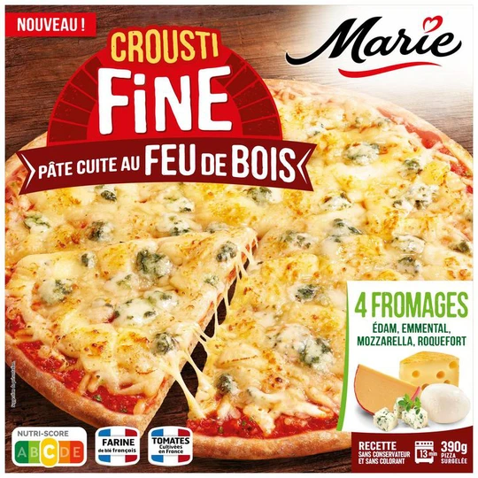 Pizza feu de bois 4 fromages