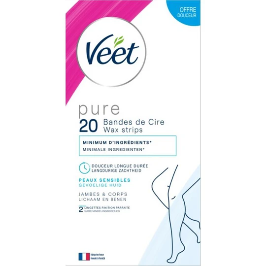 Bande de cire froide jambes peaux sensibles