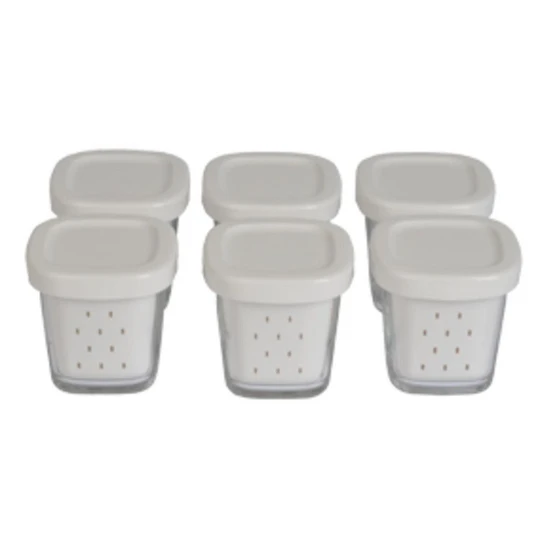Lot de 6 pots de yaourt XF1001E1 - Blanc