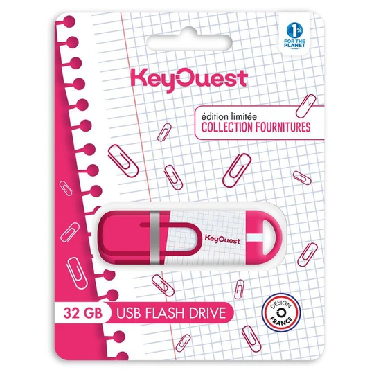 Clé USB 32Go Trombone Rose