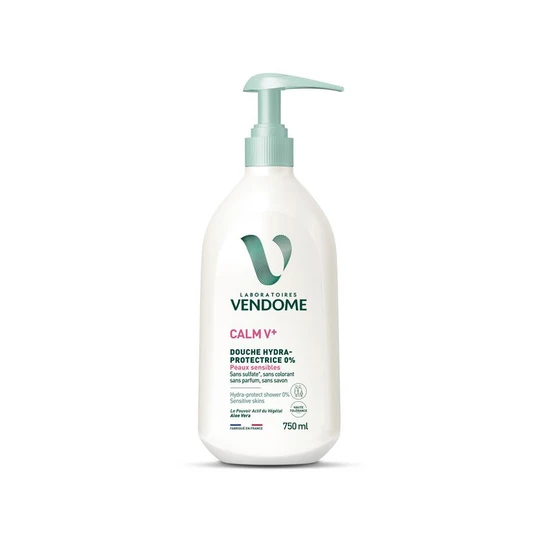 Calm V+ gel douche hydra protectrice 0% peaux sensibles