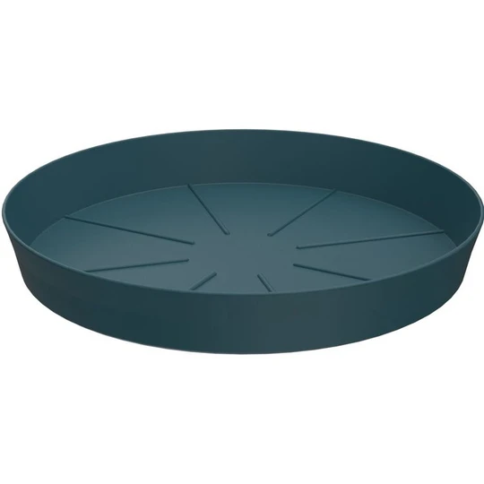 Soucoupe en plastique -  12cm pour Pot horticole D17cm - Bleu orage