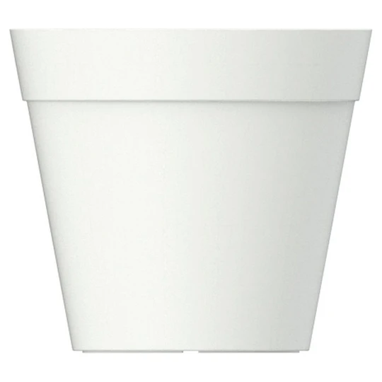 Pot horticole 30 cm blanc crème