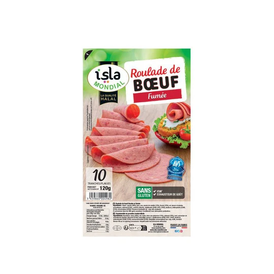 Roulade de boeuf halal fumé