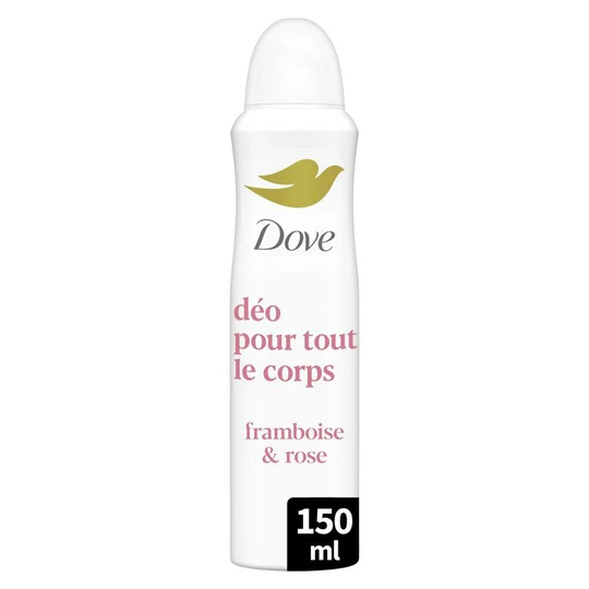 Déodorant spray pour tout le corps framboise et rose
