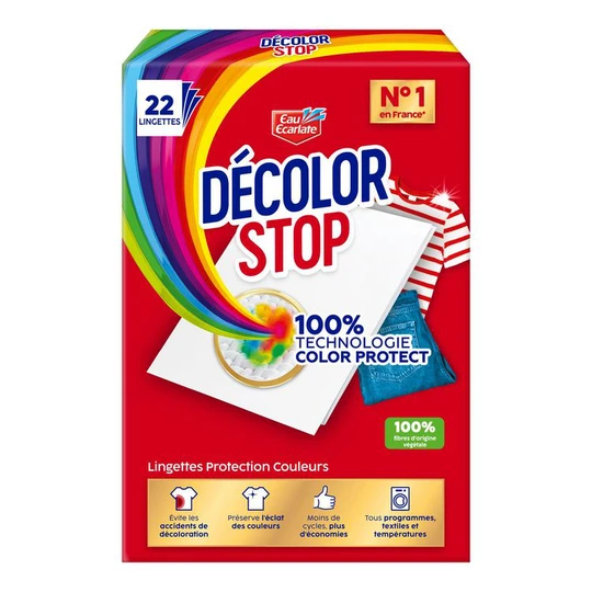 Lingettes anti-décoloration
