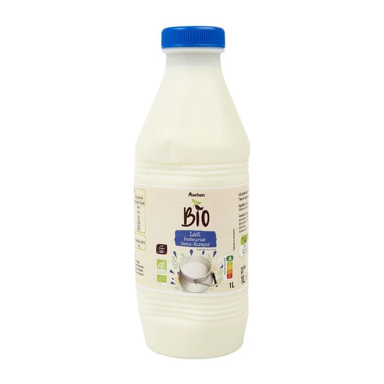 Lait pasteurisé demi-écrémé bio