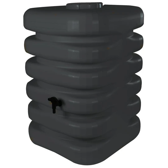 Récupérateur d'eau cubique - 350L -  Anthracite