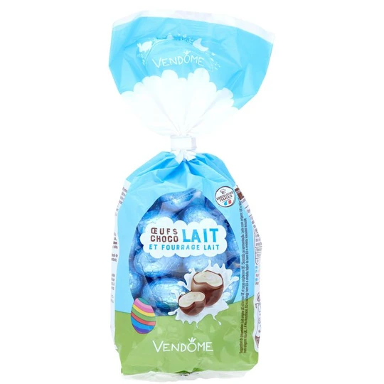 Oeufs choco lait fourrage lait